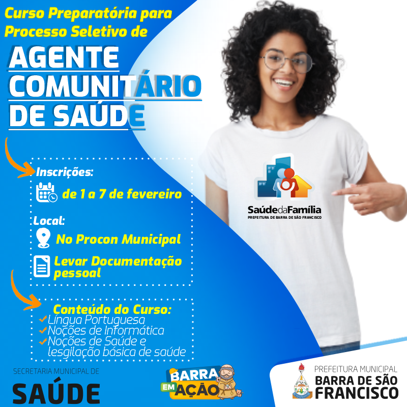 Curso Gratuito: Agente Comunitário de Saúde 