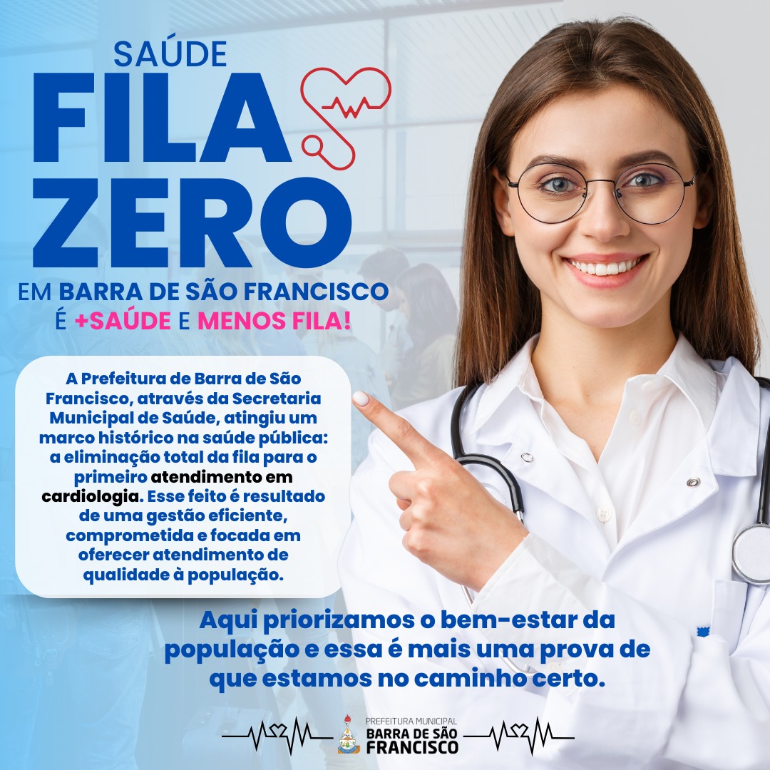 Imagem da notícia: Prefeitura de Barra de São Francisco zera fila de primeiro atendimento em cardiologia e risco cirúrgico